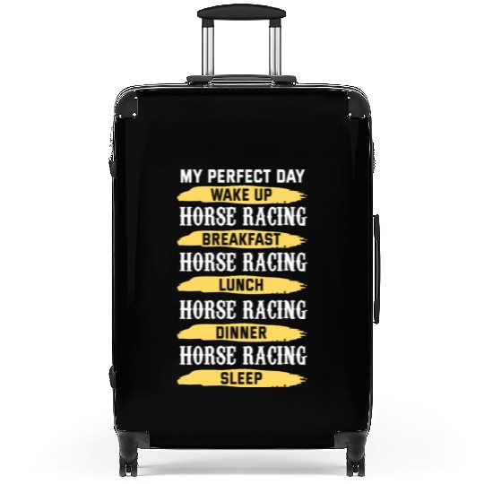 My Perfect Day Horse Racing 70s Suitcases