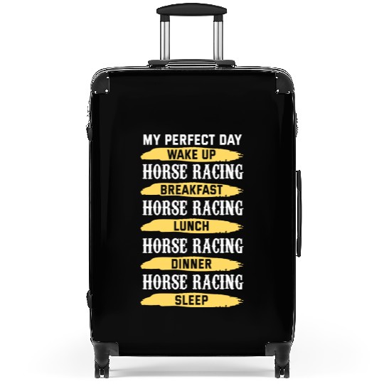 My Perfect Day Horse Racing 70s Suitcases