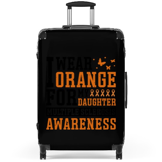I Wear Orange For My Daughter Multiples Sclerosis Suitcases