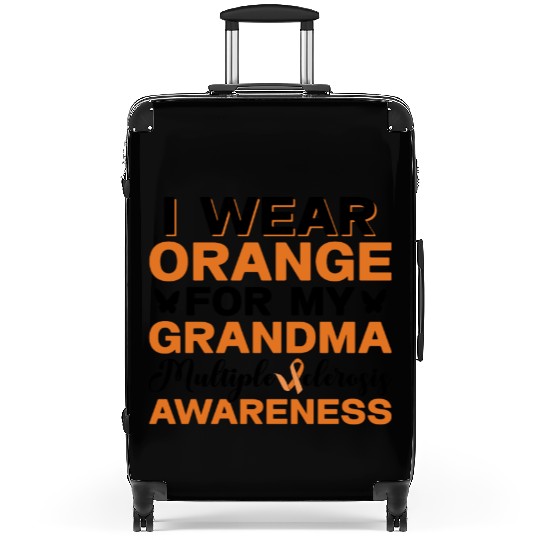 I Wear Orange For My Grandma Multiples Sclerosis Suitcases