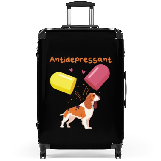 Antidepressant, Cavalier King Charles Spaniel Suitcases