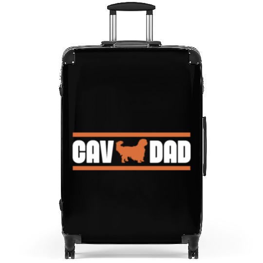 Cav Dad, Cavalier King Charles Spaniel Dad Suitcases