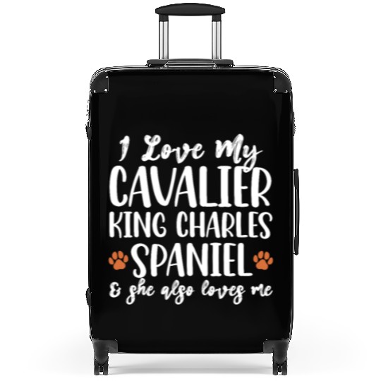 I Love My Cavalier King Charles Spaniel Suitcases