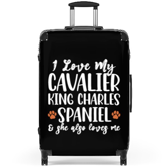 I Love My Cavalier King Charles Spaniel Suitcases