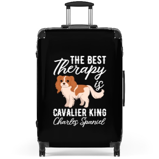 The Best Therapy Is Cavalier King Charles Spaniel Suitcases