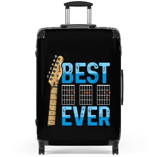 Best Dad Ever Guitarist Father Guitar Musician Suitcases