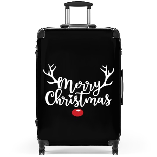 Merry Christmas - Red Nose Reindeer Suitcases