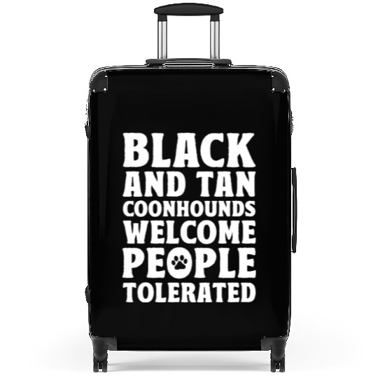 Black and Tan Coonhounds Welcome People Tolerated Suitcases