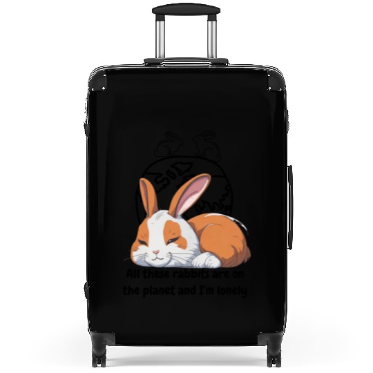 Lonely rabbit Suitcases