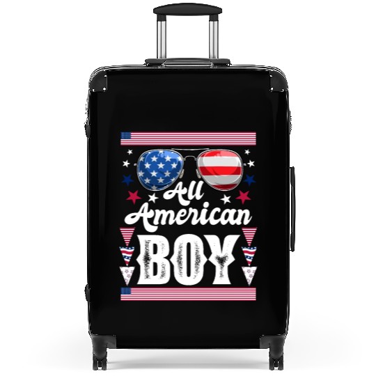 All American Boy US Patriots Americans Boys Suitcases
