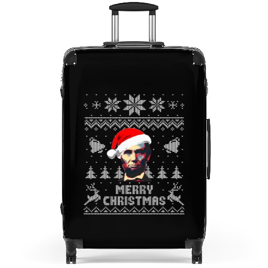 Abraham Lincoln Merry Christmas Suitcases