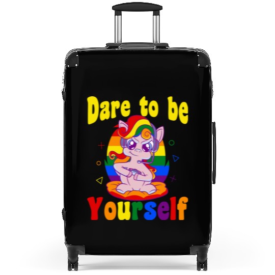 Dare to be Gaymer Lesbian Girl Gamer gift Suitcases