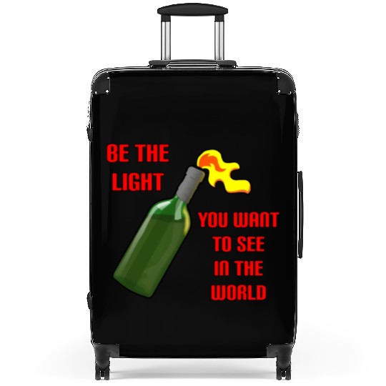Be The Light Molotov Cocktail Suitcases