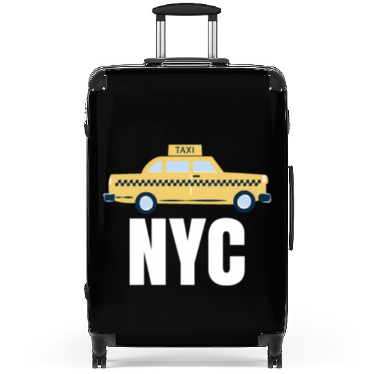 Nyc New York City Taxi Travel Usa Cities Suitcases