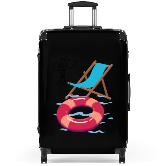 "Beach Vibes Suitcases: Embrace the Sun and Sand!"