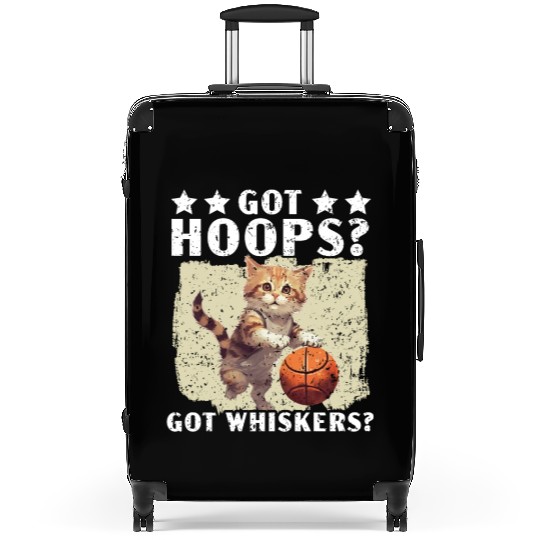 Basketball Cat Basketball Player I Love Basketball Suitcases