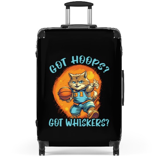 Basketball Cat Basketball Player I Love Basketball Suitcases