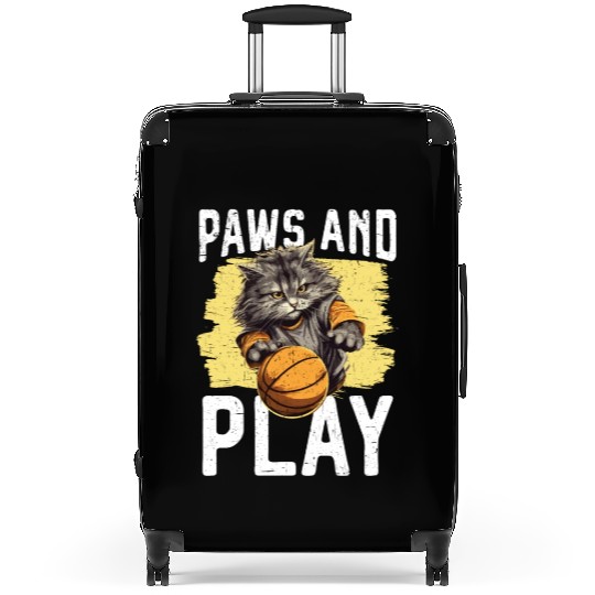 Basketball Cat Basketball Player I Love Basketball Suitcases