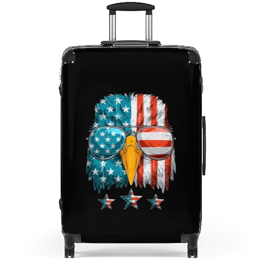 Patriots America Ealge Stars and Stripes US Pride Suitcases