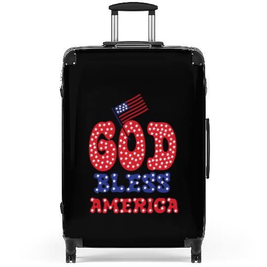 PATRIOTIC DAY GOD BLESS AMERICA Suitcases