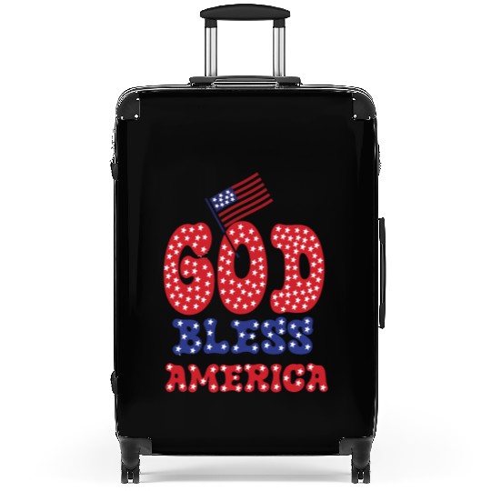 PATRIOTIC DAY GOD BLESS AMERICA Suitcases