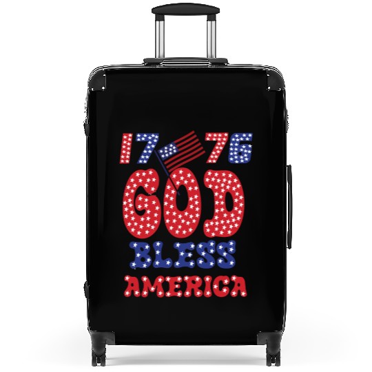 1776 GOD BLESS AMERICA FOR FREEDOM Suitcases