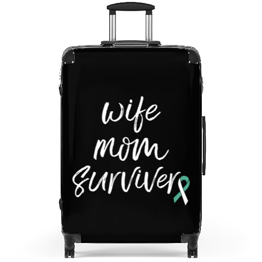 Cervical Cancer Awareness Products Ribbon Survivor Suitcases