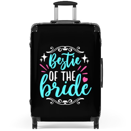 Maid Of Honor Bestie Of The Bride Wedding Bridal Suitcases