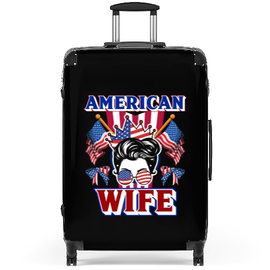 All American Wife Patriots USA Patriotic Suitcases