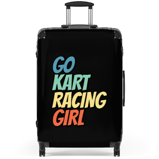 Go kart racing girl Suitcases