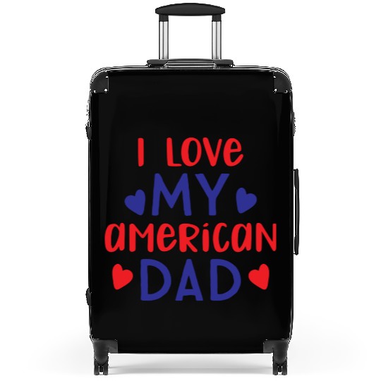 I Love My American Dad boy nature Suitcases