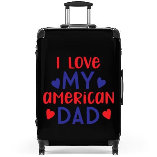 I Love My American Dad boy nature Suitcases