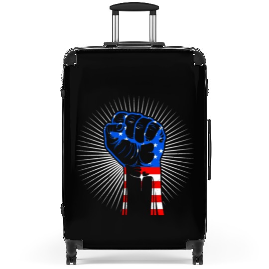American Fist Stars and Stripes USA Party Suitcases