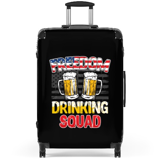 Freedom Drinking Squad USA Party Independence Day Suitcases