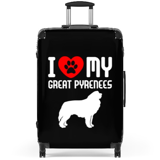 I Love My Great Pyrenees Suitcases