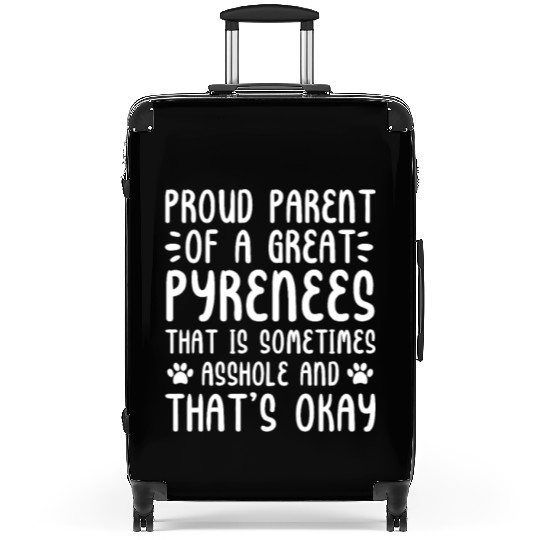 Proud Parent of A Great Pyrenees Suitcases