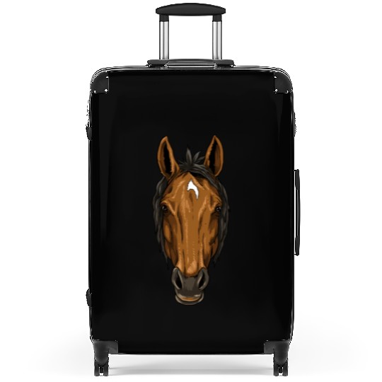 Horse Head Horse Suitcases