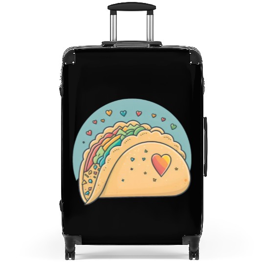 Taco-Lover I Love Tacos Heart Spicy Foodie Suitcases