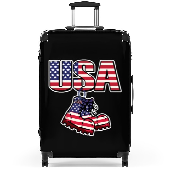 God bless America the land of the free Suitcases