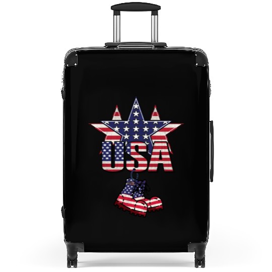 God bless America the land of the free Suitcases