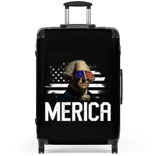 Merica George Washington Independence Day Suitcases