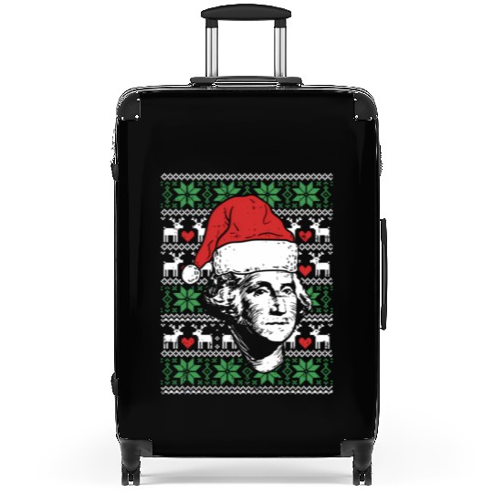 Ugly George Washington Patriotic President Suitcases