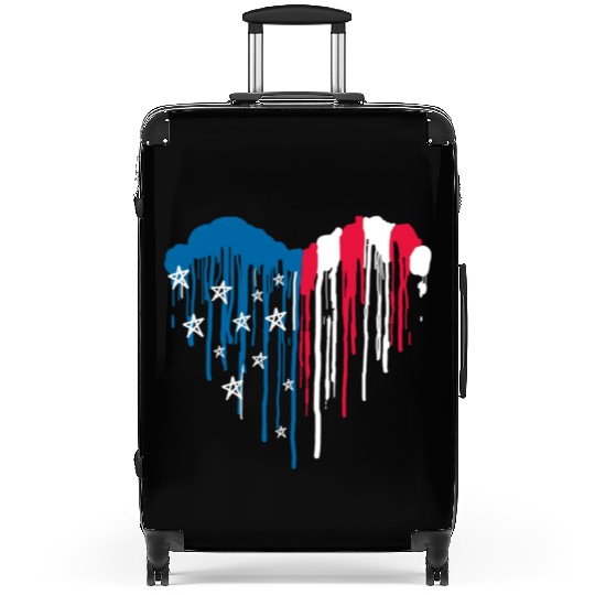 "USA: Land of the Free, Home of the Brave" Suitcases