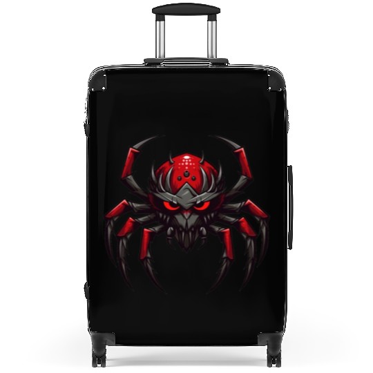 Angry spider, Spider logo, Spider robot monster Suitcases