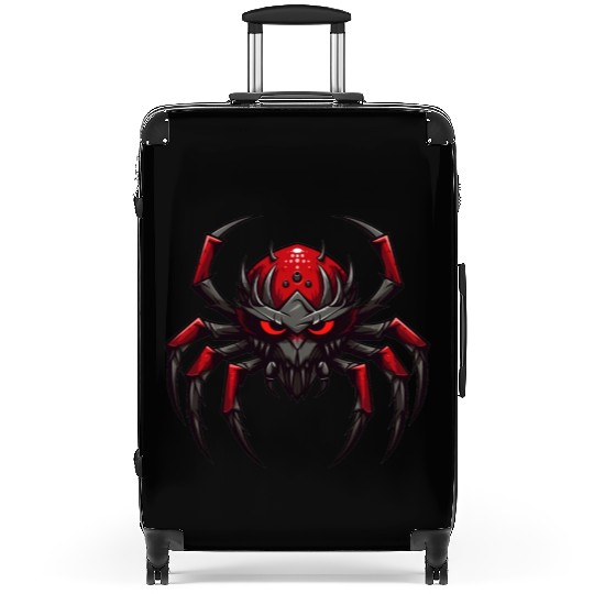 Angry spider, Spider logo, Spider robot monster Suitcases