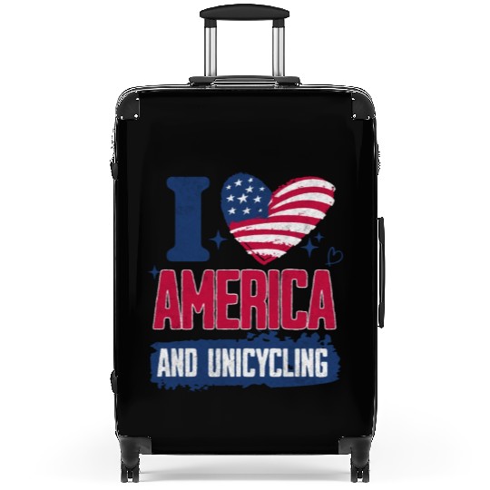 I Love America And Unicycling Suitcases