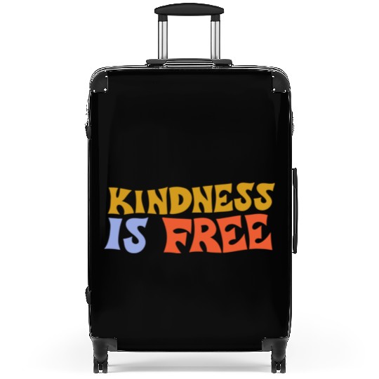 Kindness Is Free green Suitcases