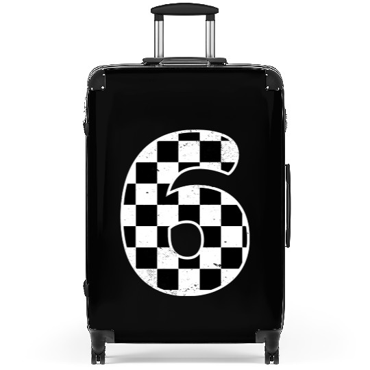 Kids Birthday Boy 6 Six Race Suitcases