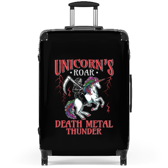 Goth Rock Satan Girl Woman Festivals Death Metal Suitcases
