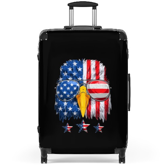 Patriots America Ealge Stars and Stripes US Pride Suitcases